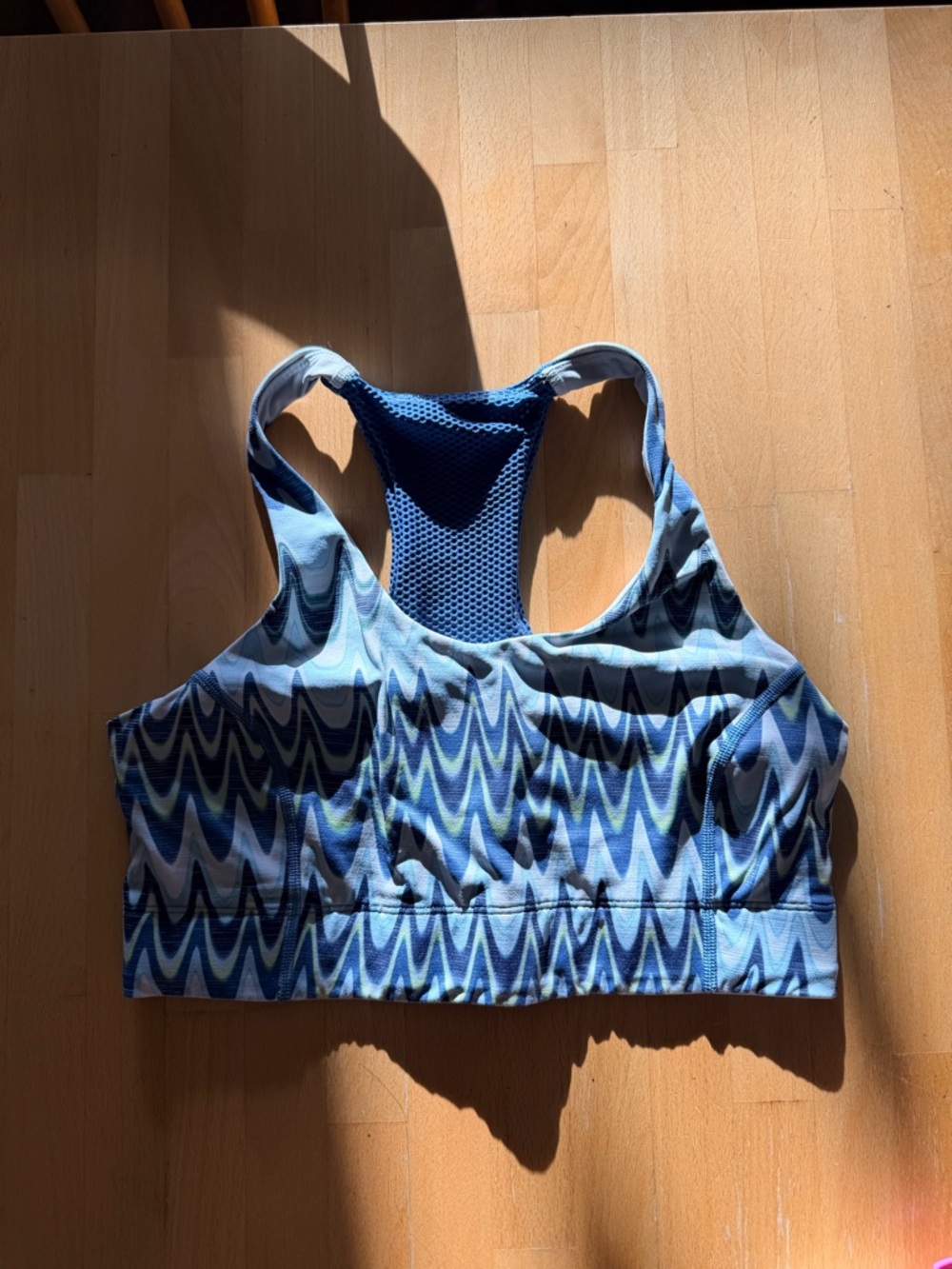 Outdoor Voices Doing Things Bra Helium Stripe